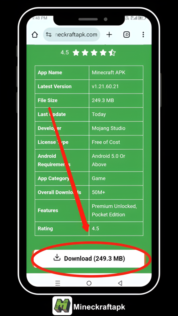 Para Dispositivos Android (Minecraft APK)