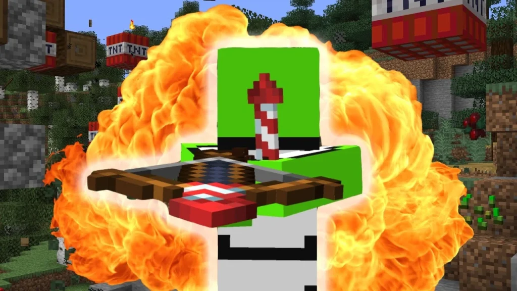 Cómo usar cohetes en Minecraft con una ballesta