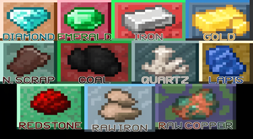 Materiales raros de Minecraft que se obtienen minando