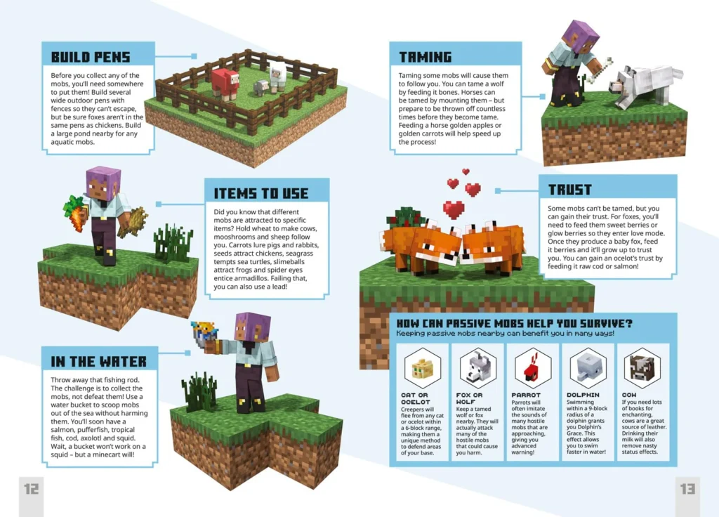 Nuevas características que hacen que la supervivencia en Minecraft sea un reto