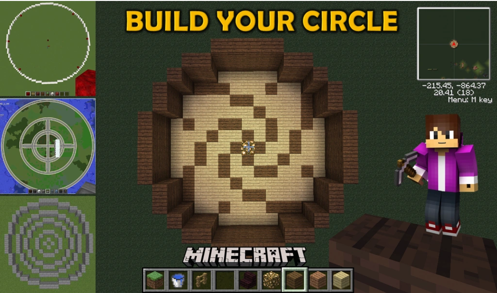 Qué es un generador de círculos para Minecraft
