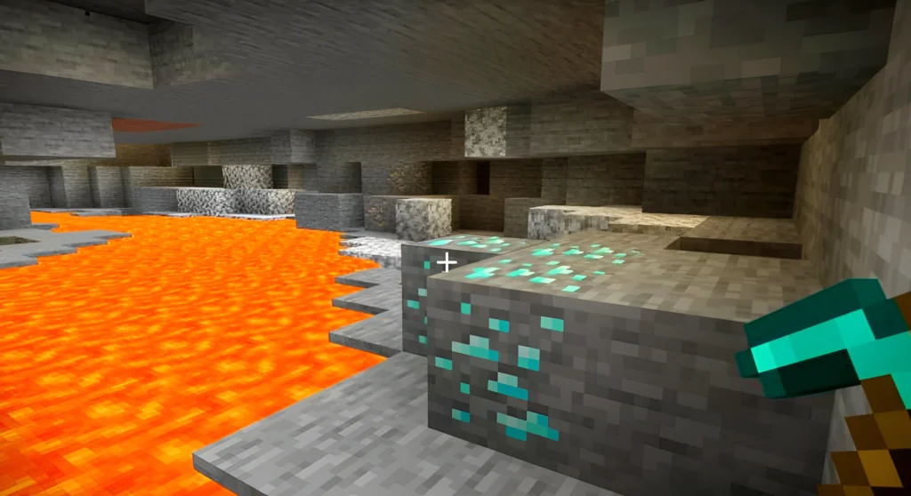 Qué son los diamantes en Minecraft