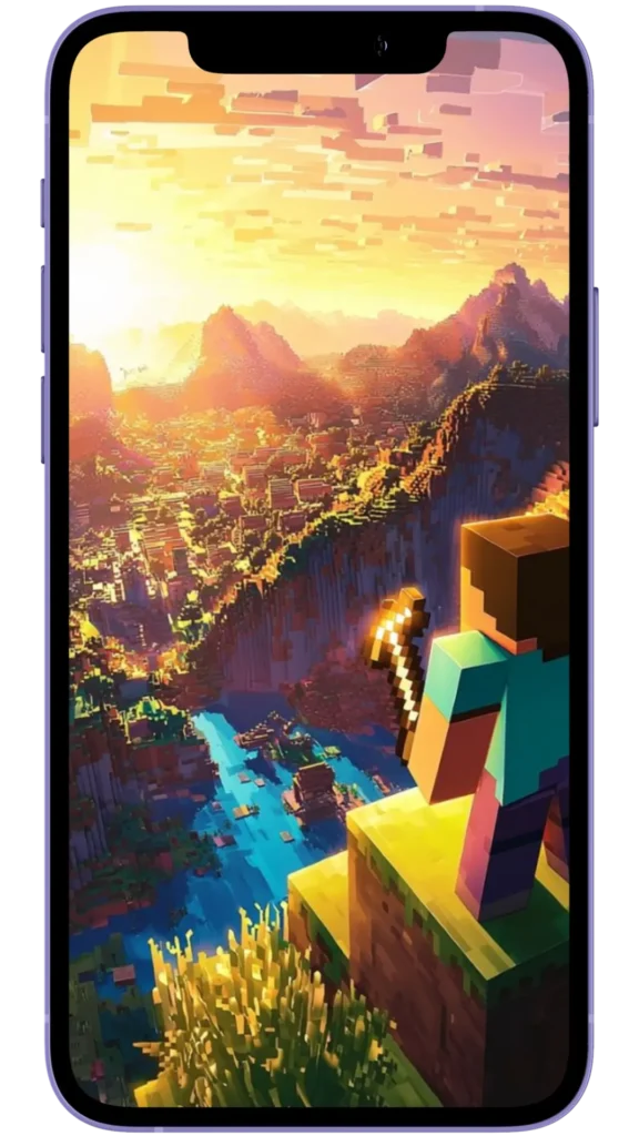 Amanecer en Minecraft