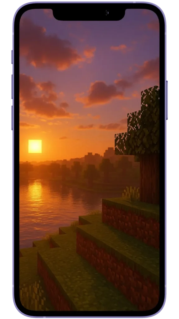Atardecer y crepúsculo en Minecraft