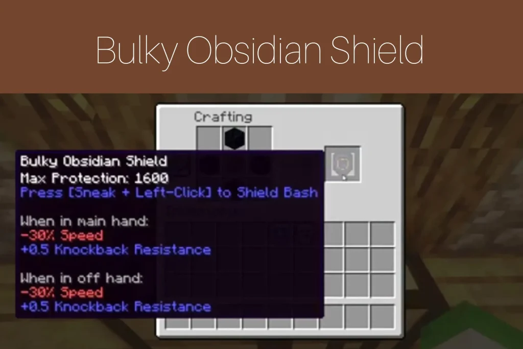 Bulky Obsidian Shield