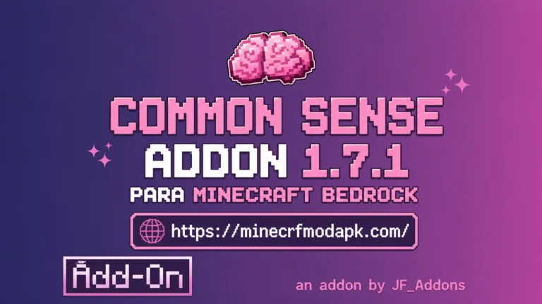 Common Sense Addon 1.7.1 para Minecraft Bedrock