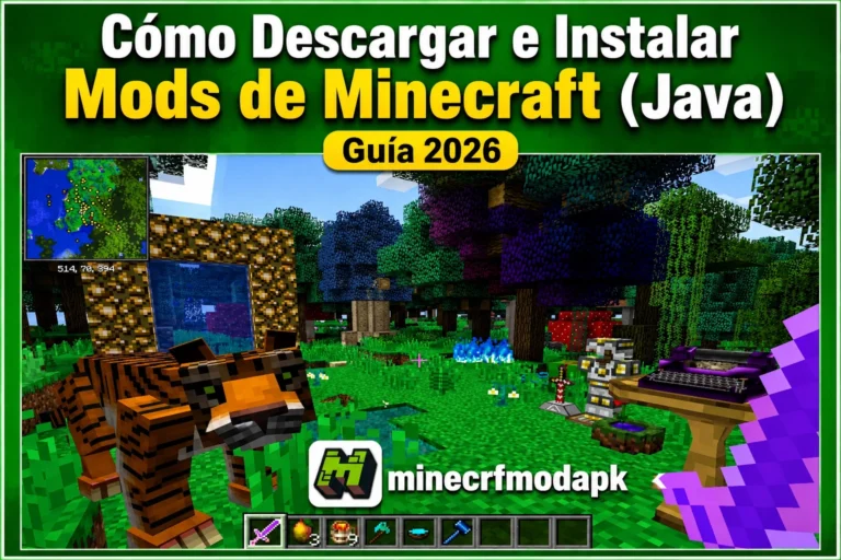 Cómo Descargar e Instalar Mods de Minecraft (Java) Guía 2026